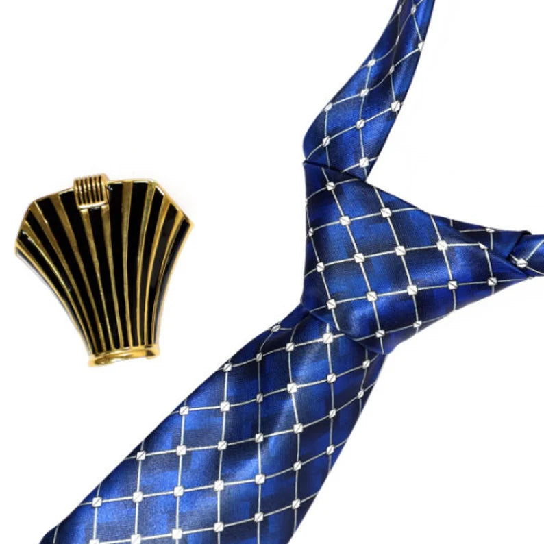 Cravatta Elegante con Fermacravatta – Set Premium per Uomo