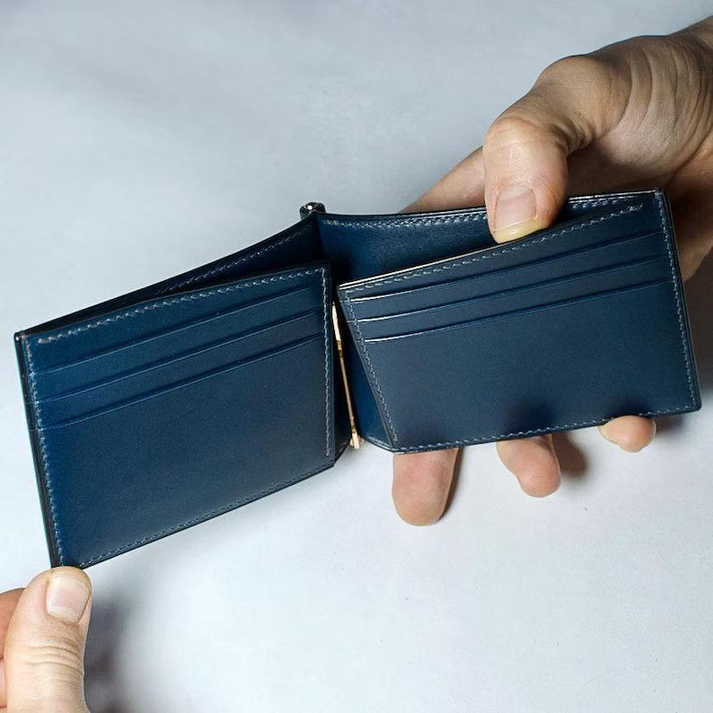 Portafoglio con Fermasoldi in Pelle – Compatto, Elegante e Moderno