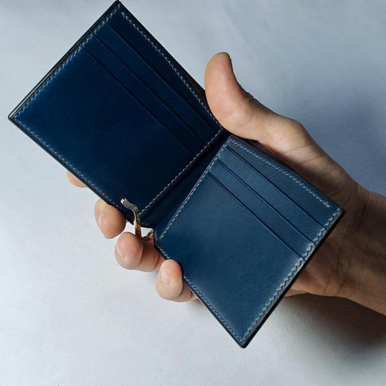 Portafoglio con Fermasoldi in Pelle – Compatto, Elegante e Moderno