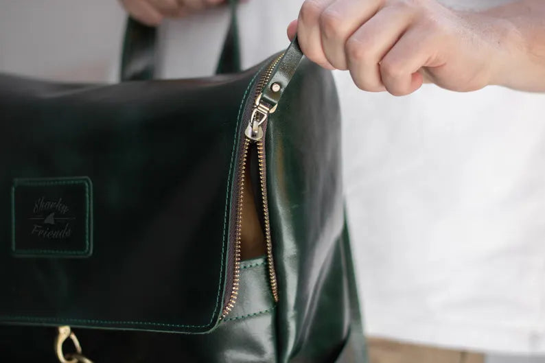 Zaino in Pelle Premium – Eleganza Moderna e Grande Capacità