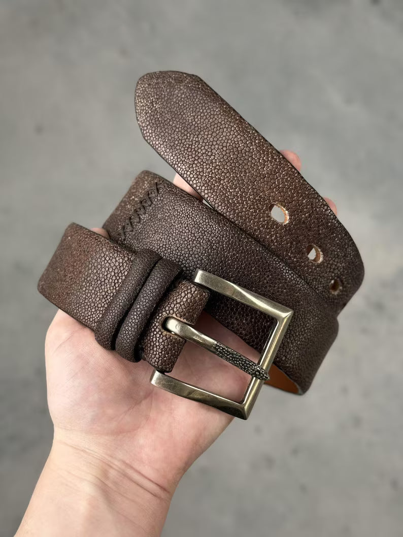Cintura in Pelle Premium Testurizzata – Eleganza Classica e Massima Resistenza